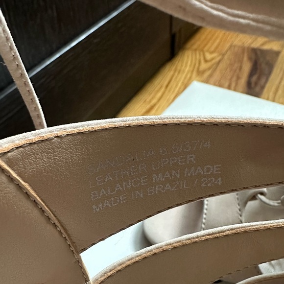 Steve Madden Sandalia Blush Nubuck Leather Lace-Up Heels - Picture 12 of 16